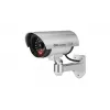 iWear IR1 Atrapa Kamera CCTV z Migającym Czerwonym Światłem, 2x Bateria AA, Srebrny