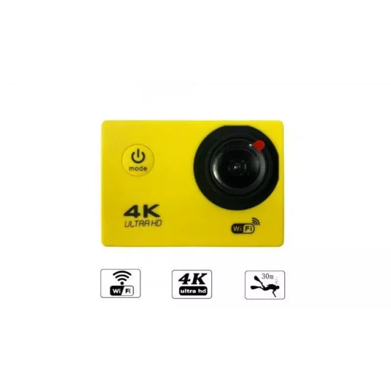 Kamera sportowa iWear K1 Ultra HD 4K 16Mpix Wi-Fi z 2-calowym pilotem LCD i zestawem 8 mocowań