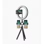 Elight O1 Flexi Tripod Stand 30cm + 10 inch LED Ring z pilotem kablowym i uchwytem na telefon / mocowanie 3/4 cala czarny