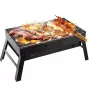 iLike Grillpapa Super Compact Składany Grill Węglowy 36x29x6.8 cm na Piknik i Kemping