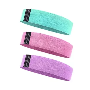 iLike Sport Poliestrowe Taśmy Oporowe do Siłowni i Fitness 3 szt. Szerokość 8 cm - 33 cm / 38 cm / 43 cm