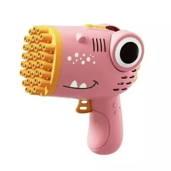 iLike Bubble Gun 40-Hole Soap Bubble Gun z uchwytem na butelkę do zabaw w domu i na świeżym powietrzu