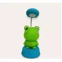 Kiddyz NL1 Space Froggy Kids Night Light Desk Lamp (20x10cm) with USB Power & Pencil Sharpener Green