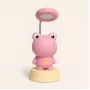 Kiddyz NL2 Space Froggy Kids Night Light Desk Lamp (20x10cm) with USB Power & Pencil Sharpener Pink