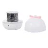 Kiddyz WH-16E Dream Projection Night Lamp (12x12x12 cm) z 6 filmami wzorów, ładowany przez USB-C, biały