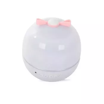 Kiddyz WH-16E Dream Projection Night Lamp (12x12x12 cm) z 6 filmami wzorów, ładowany przez USB-C, biały