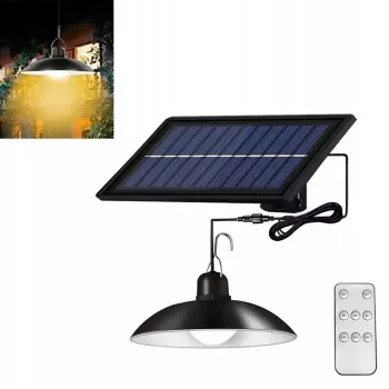 Elight Garden Decor Solar IP65 LED Solo Hanging Lamp (14.8x6.4cm) z czujnikiem zmierzchu i pilotem