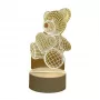 Lampka LED 3D Illusion Elight ILU z motywem piłki nożnej, wielokolorowe światło (25x15cm), zasilana USB