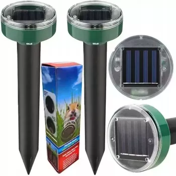 iLike Gardenera Solar Ultrasonic Mole and Rodent Repeller 22.5x6.3cm Zestaw 2 szt. do ogrodu i trawnika