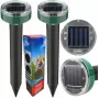 iLike Gardenera Solar Ultrasonic Mole and Rodent Repeller 22.5x6.3cm Zestaw 2 szt. do ogrodu i trawnika