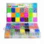 Kiddyz 4400pcs Zestaw do robienia bransoletek Gumki Haczyki Klipsy i Zawieszki Organizer Wielokolorowy
