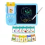 Kiddyz Learning Pad z 112 Mówiącymi Fiszki i 8,5-calowym Tabletem LCD do Pisania, Edukacyjna Zabawka Ładowana przez USB dla Dzieci w Wieku 3-8 Lat