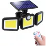 Elight Solar Sensor Wall Light 3in1 LS6 z czujnikiem ruchu, pilotem i przewodowym panelem słonecznym, czarny