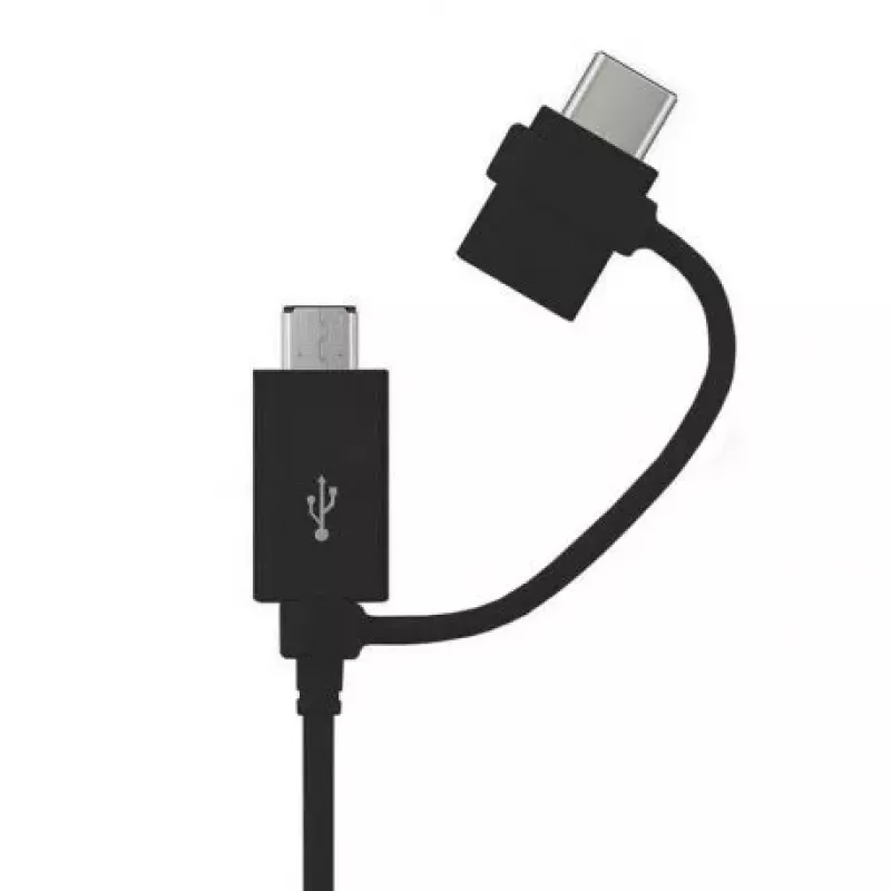Samsung USB 2-in-1 Combo Type-C & Micro USB Data & Charging Cable 1.2m (OEM) Black