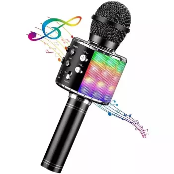 iWear M85 Mikrofon Karaoke z Głośnikiem, Bluetooth, Nagrywanie, Micro SD, USB