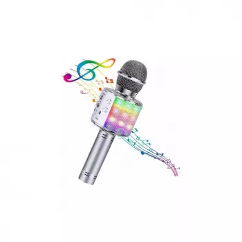 BEMI M85 Mikrofon Karaoke dla Dzieci i Dorosłych z Efektami, Głośnikami, Nagrywaniem, Micro SD, USB, Bluetooth