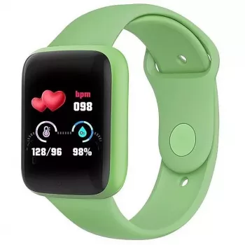 iWear M7 Smart & Fit Watch z pełnym dotykiem 1,3 cala IPS, sterowanie multimediami, puls, ciśnienie krwi, zielony