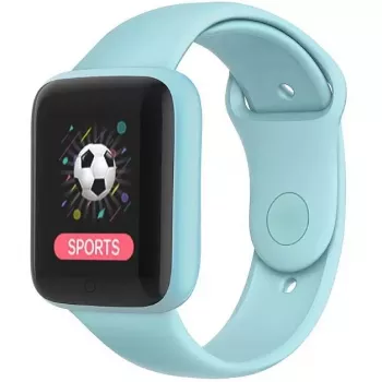 iWear M7 Smart & Fit Watch z pełnym dotykiem 1,3 inch IPS, sterowanie multimediami, puls, ciśnienie krwi, jasnoniebieski