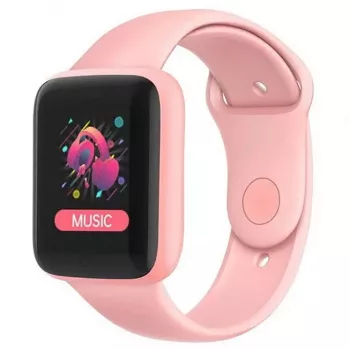 iWear M7 Smart & Fit Watch z pełnym dotykiem 1.3 cala IPS, sterowanie multimediami, puls, ciśnienie krwi, różowy