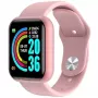 iWear M8 Smart & Fit Watch z pełnym dotykiem 1,3'' IPS, sterowanie multimediami / HR / ciśnienie krwi / różowy