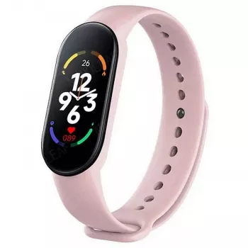 iWear SM7 Smart Bracelet 0.96 inch TFT - Fitness Tracker IP67 z pomiarem tętna i ciśnienia krwi / Social / Sen Różowy