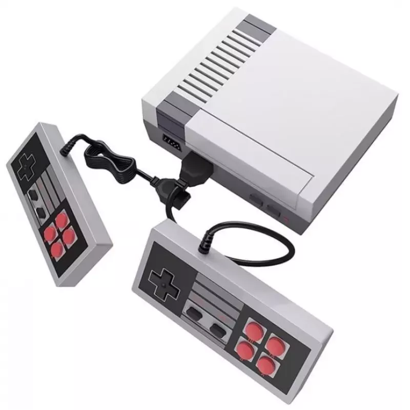GameBox R6 8-Bit Retro TV AV RCA Analog Game Console z Podwójnymi Kontrolerami i 620 Wbudowanymi Grami