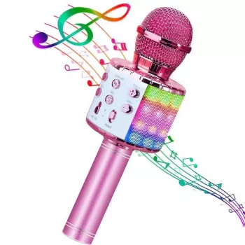 Bemi M85 Mikrofon Karaoke dla Dzieci i Dorosłych z Efektami, Głośnikami i Nagrywaniem na Micro SD, USB, Bluetooth