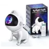 Projektor ścienny i sufitowy Elight G6 Space Dog z efektem mgławicy, głośnikiem, aplikacją Bluetooth, pilotem, biały