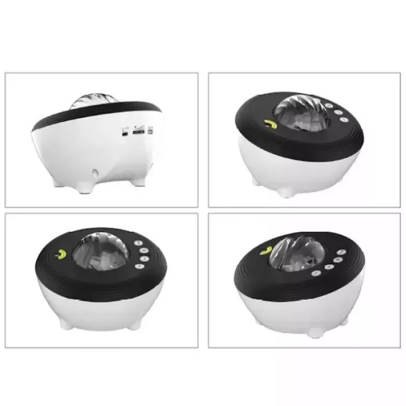 Projektor Aurora Elight J1 z Dźwiękami Atmosfery i Głośnikiem Bluetooth, Inteligentne Sterowanie Wi-Fi Bluetooth przez Aplikację, Biały