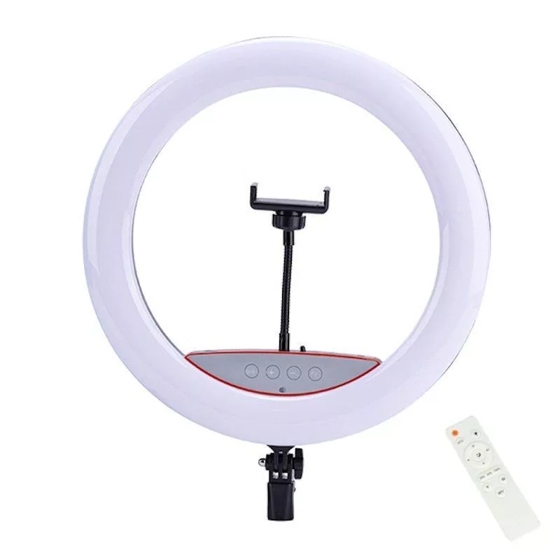 Elight SR14 36cm LED Ring Light z Uchwytem na Smartfon + Zasilacz 220V + Pilot Bluetooth Czarny