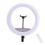 Elight SR14 36cm LED Ring Light z Uchwytem na Smartfon + Zasilacz 220V + Pilot Bluetooth Czarny