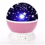 Elight L1 2w1 Projektor Nieba Gwiazd i Lampka Nocna z 4x AAA / Kabel USB 220V Różowy