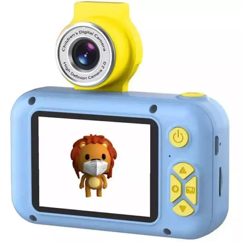 CP FL1 Kids HD 1080p Flip Lens Photo & Video Camera z gniazdem na kartę MicroSD 2-calowy kolorowy ekran LCD