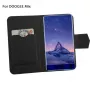 Doogee MIX Flip Cover Case z hartowanym szkłem ochronnym na ekran - zestaw, czarny