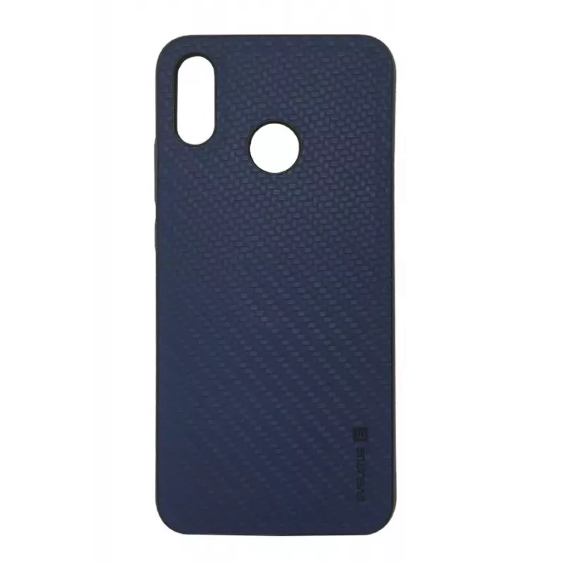 Evelatus Samsung Galaxy A6+ 2018 TPU Case z metalową płytką do magnetycznego uchwytu samochodowego - Niebieski