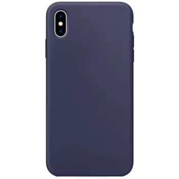 Evelatus Apple iPhone Xs Max Premium Soft Touch Silicone Case Midnight Blue