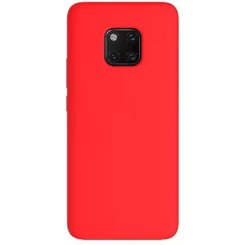 EVELATUS Premium Soft Touch Silicone Case for Huawei Mate 20 Pro - Red