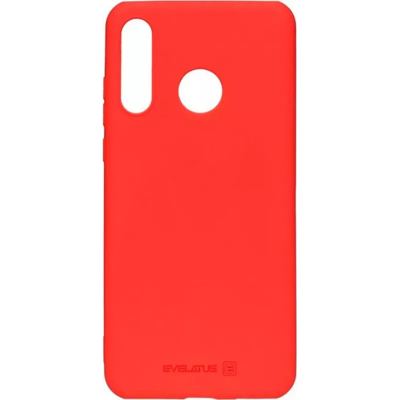 Evelatus Huawei P30 Lite Nano Silicone Case Soft Touch TPU Red