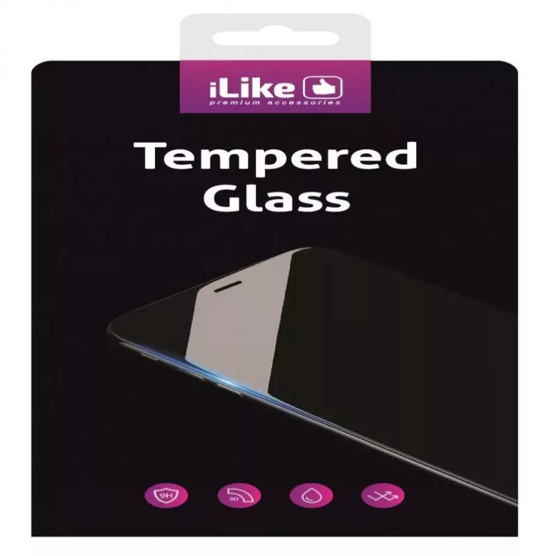 iLike Apple iPhone 6 / 6s 3D Curved Tempered Glass Screen Protector Czarny