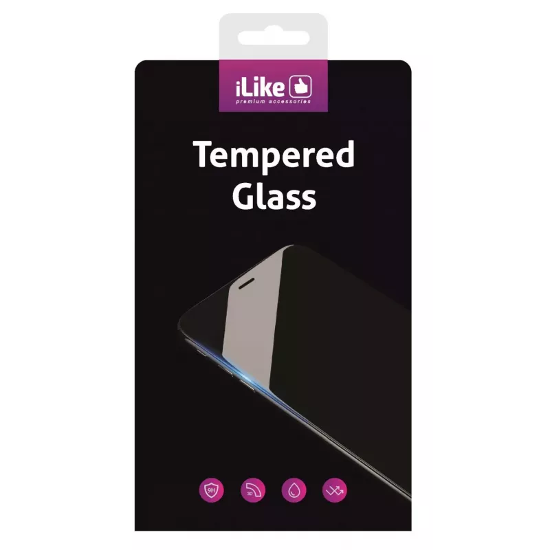 iLike Apple iPhone 6 / 6s 3D Curved Tempered Glass Screen Protector Czarny
