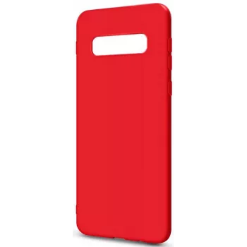 Evelatus Samsung Galaxy S10 Plus Premium Soft Touch Silicone Case Red
