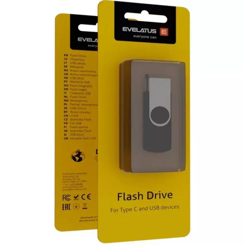 Evelatus USB Flash to Type C EFD02 64GB Czarny
