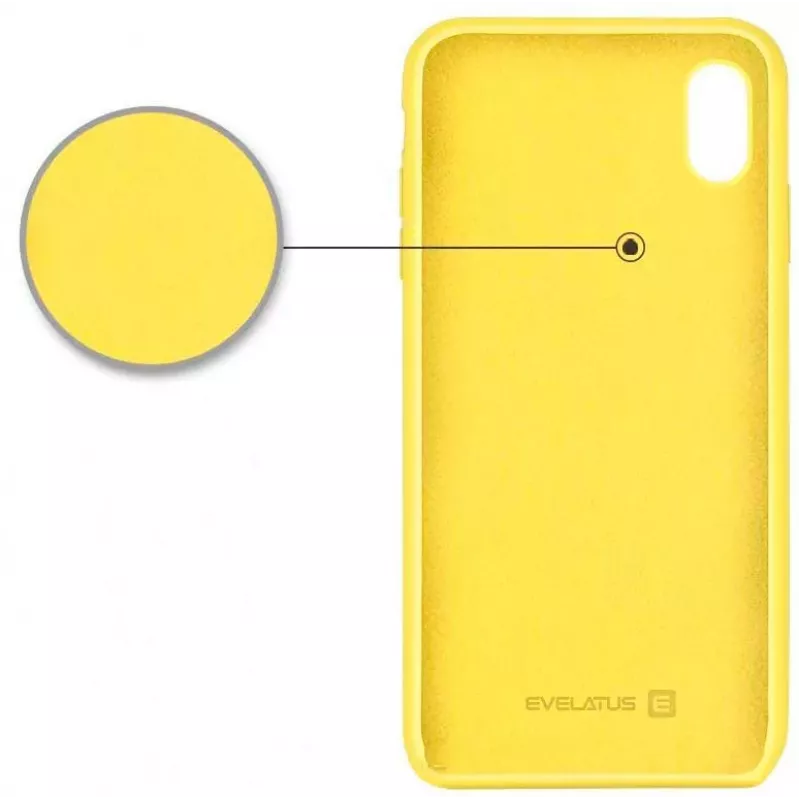 Evelatus Apple iPhone XR Premium Soft Touch Silicone Case Light Yellow