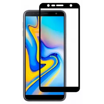 Evelatus Samsung Galaxy J6+ 2.5D Full Cover Tempered Glass Screen Protector z japońskim klejem i warstwą antystatyczną