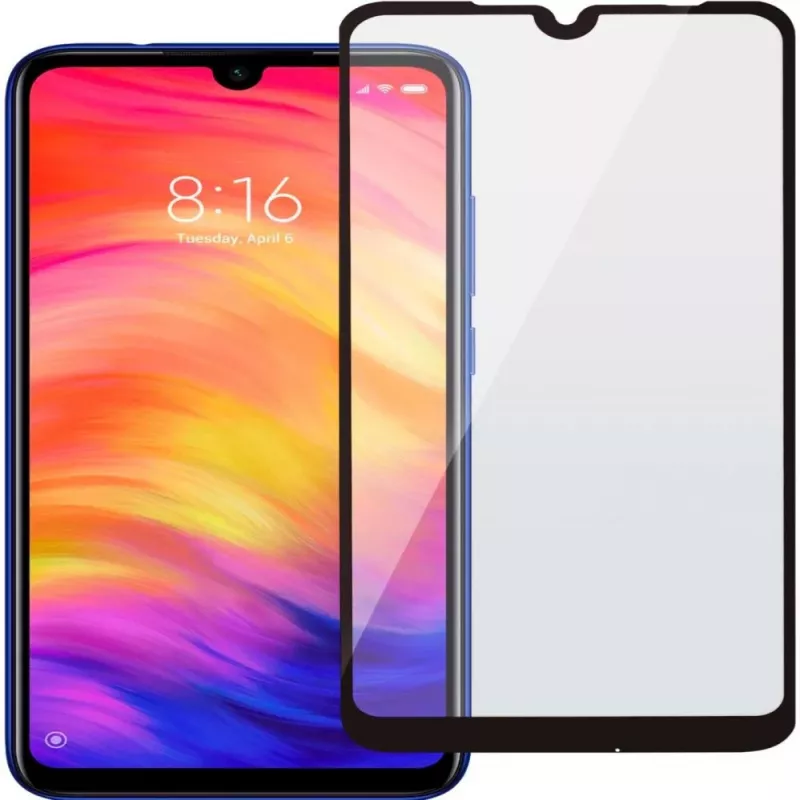 EVELATUS Xiaomi Redmi 7 2.5D Full Cover Japan Glue Glass Anti-Static Screen Protector