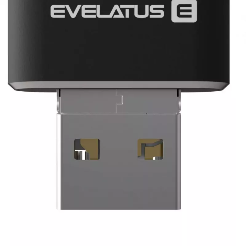 Evelatus USB Flash 4in1 64GB EFD03 (USB, Micro, Type C i iPhone) Czarny