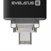 Evelatus USB Flash 4in1 64GB EFD03 (USB, Micro, Type C i iPhone) Czarny