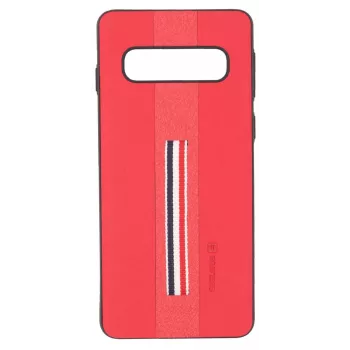 Evelatus Samsung Galaxy S10 Dazzel Red Back Cover - TPU & PC Shock-Absorbing Case with Glitter Effect