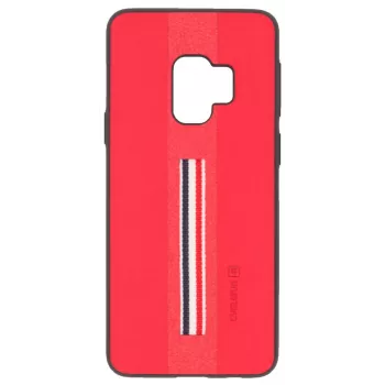 Evelatus Samsung Galaxy S9 Dazzle Series Back Cover - Czerwony