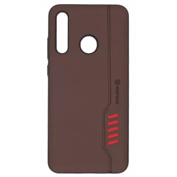 Evelatus Huawei P Smart 2019 Shooter Brązowy Etui Portfelowe typu Flip